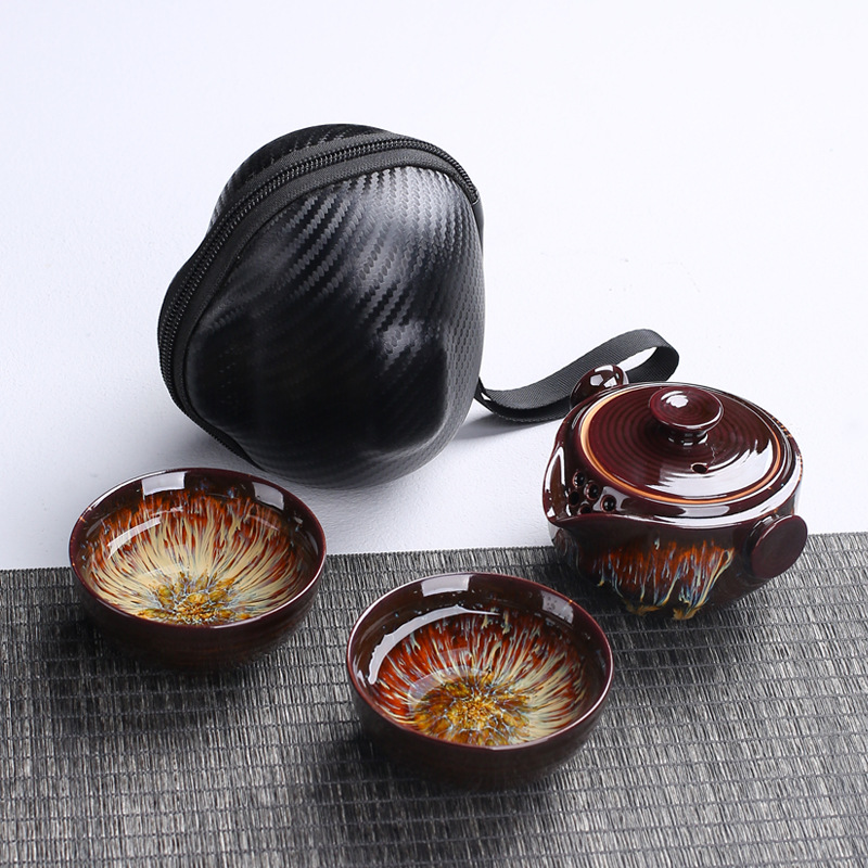 แบบพกพาเซรามิคกาน้ำชา Gaiwan 2 - Korean Tea Set บทวิจารณ์และราคา