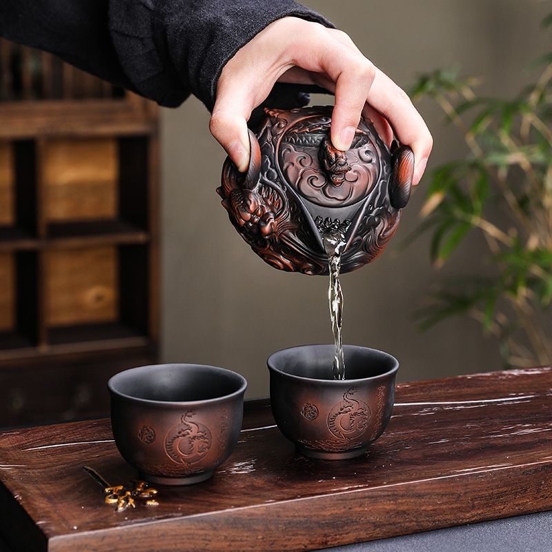 จีนเครื่องปั้นดินเผาสีม่วง han - Korean Tea Set บทวิจารณ์และราคา